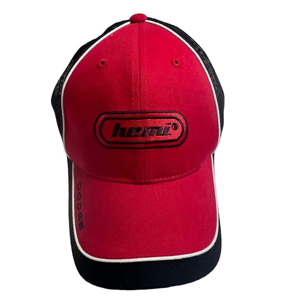 Hemi Dodge Official Licensed Product Red and Black Ballcap Adjustable